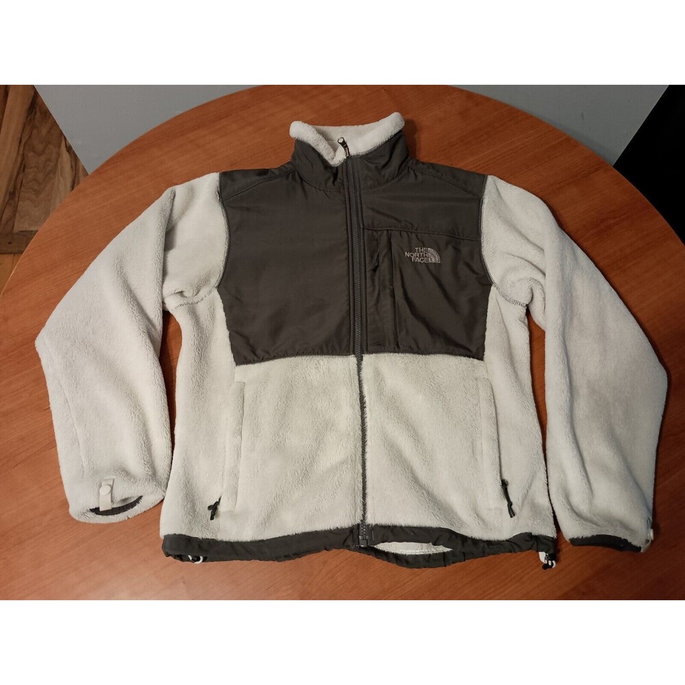 The North Face Women's Small Zip Up Sweater White Sherpa Polartec Thermal Pro